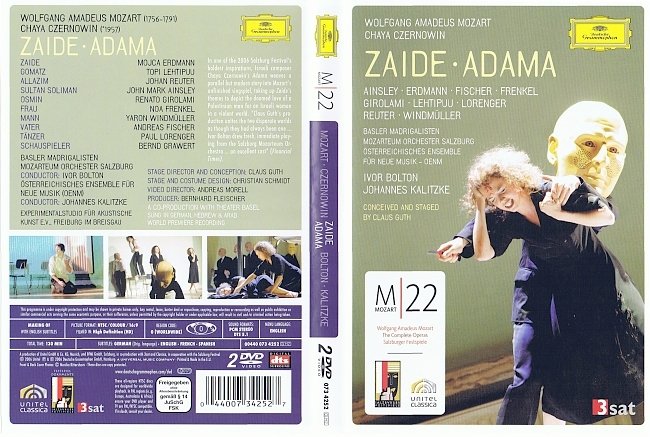 dvd cover Mozart - Zaide_adama 2006 Dvd Cover