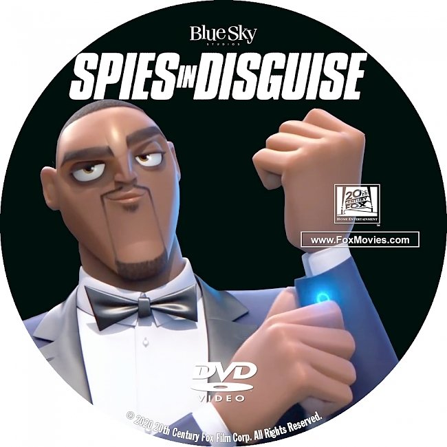 dvd cover Spies In Disguise 2019 DVD Label Custom Dvd Cover