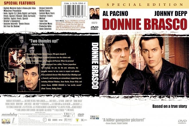 dvd cover Donnie Brasco 1997 Dvd Cover