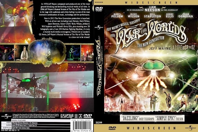 dvd cover Jeff Wayne's Musical Version Of The War Of The Worlds 2013 Dvd Cover