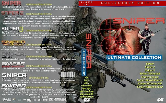 dvd cover Sniper Ultimate Collection 2020 Dvd Cover