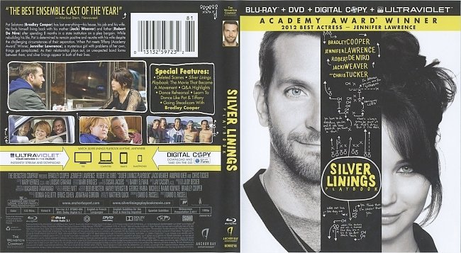 dvd cover Silver Linings Playbook 2012 Dvd Cover