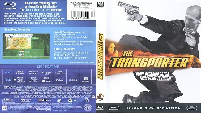 dvd cover The Transporter 2002 Dvd Cover