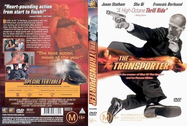 dvd cover The Transporter 2002 Dvd Cover