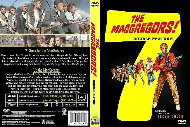 dvd cover The MacGregors Double Feature1966-67. Dvd Cover