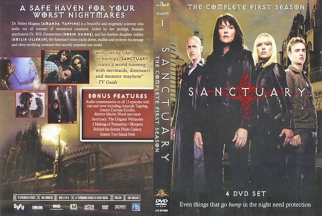 dvd cover Sanctuary - Season 1 2008 Dvd Cover