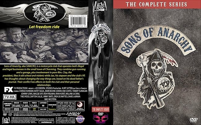 dvd cover Sons Of Anarchy Complete Series 2014 Dvd Cover