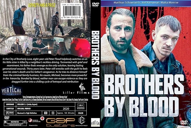 dvd cover Brothers By Blood 2020 Dvd Cover