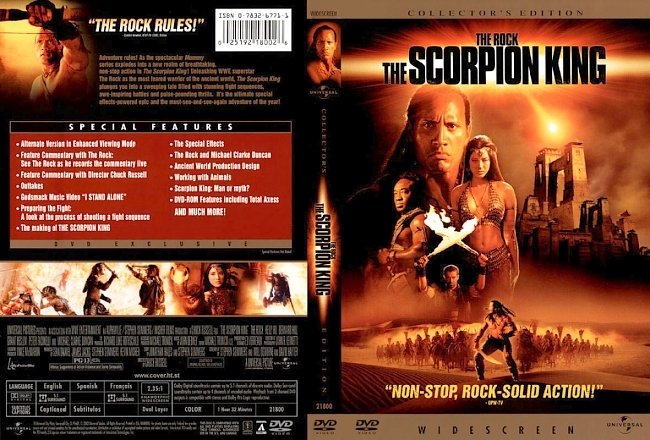 dvd cover Scorpion King 2002 Dvd Cover