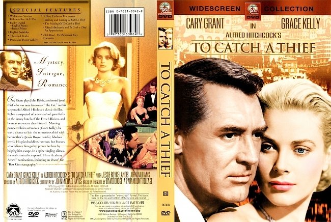 dvd cover To Catch A Thief 1955 Dvd Cover