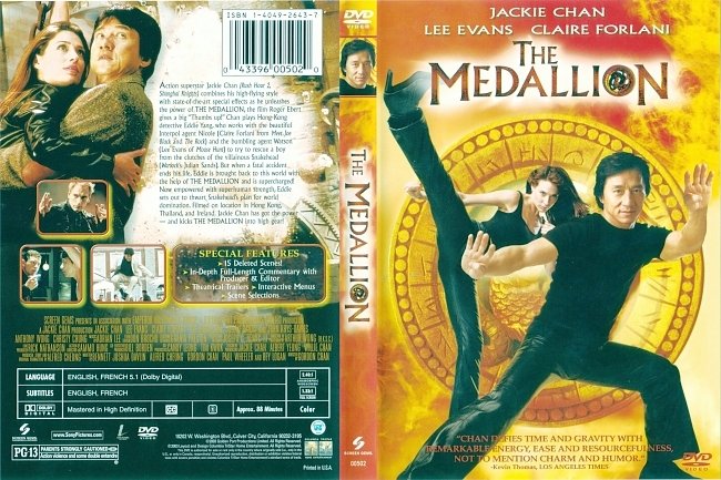 dvd cover The Medallion 2003 Dvd Cover