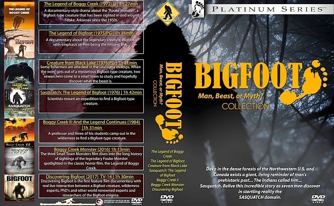 dvd cover Bigfoot Man Beast Or Myth Collection 2017 Dvd Cover