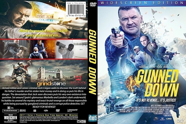 dvd cover Gunned Down 2017 Dvd Cover