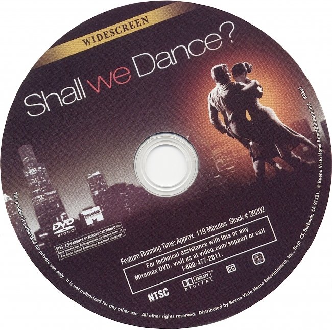 dvd cover Shall We Dance 2004 R1 Disc Dvd Cover