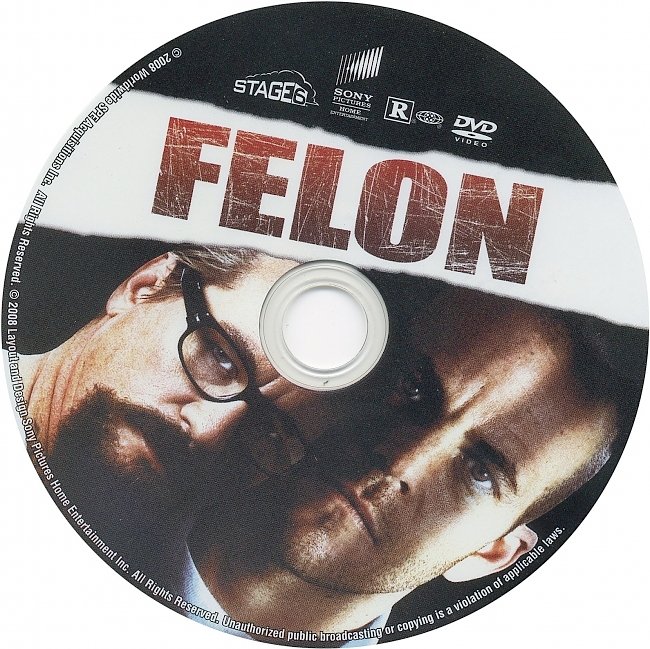 dvd cover Felon 2008 R1 Disc Dvd Cover