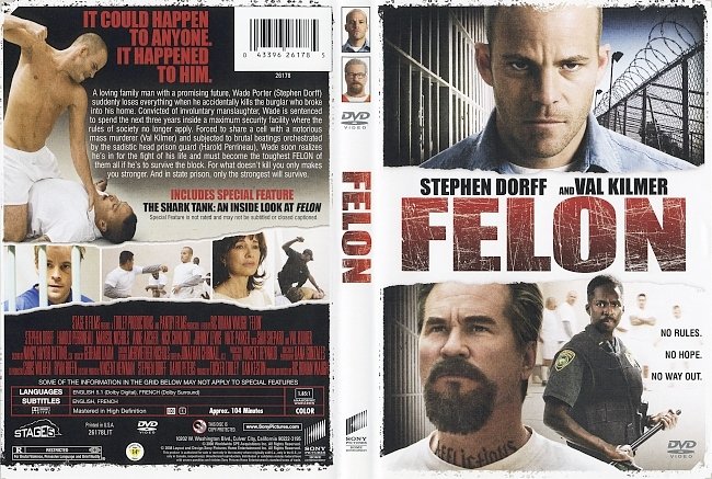 dvd cover Felon 2008 Dvd Cover