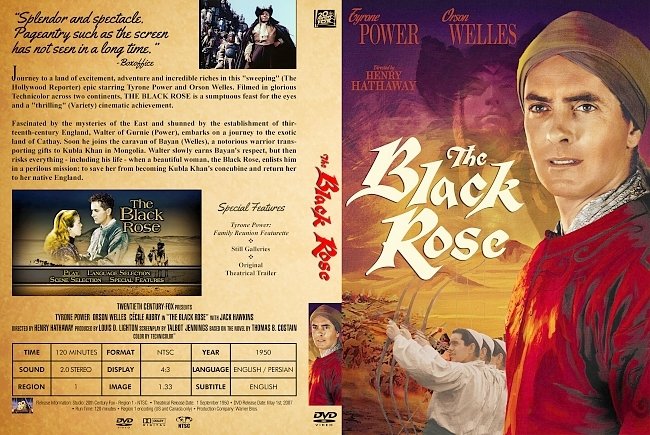 dvd cover Black Rose, The 1950 Dvd Cover