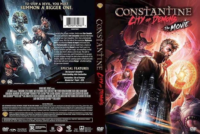 dvd cover Constantine City Of Demons 2018 Dvd Cover