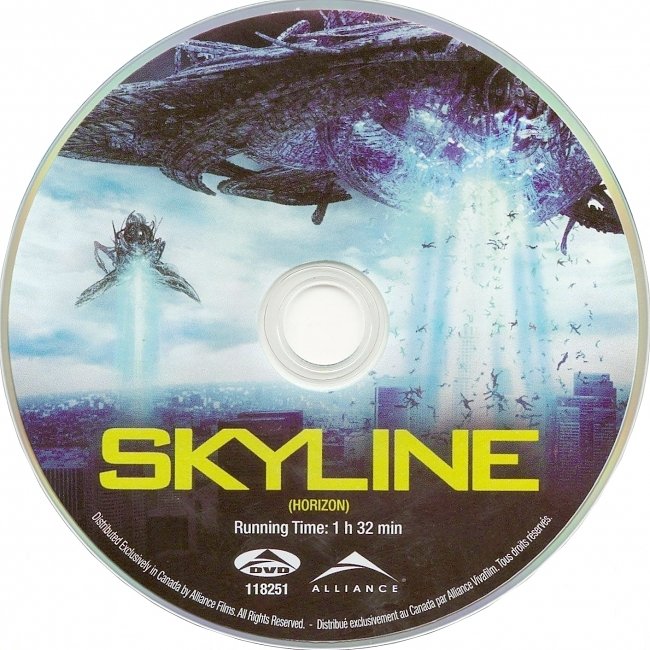 dvd cover Skyline 2010 R1 Disc Dvd Cover