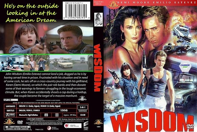 dvd cover Wisdom 1986 Dvd Cover