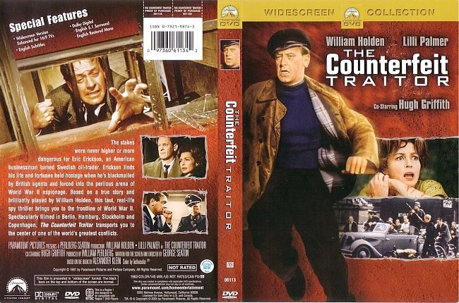 dvd cover The Counterfeit Traitor 1962 Dvd Cover