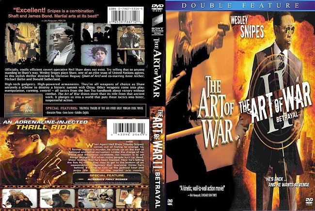 dvd cover The Art Of War Double Feature 2008 Dvd Cover