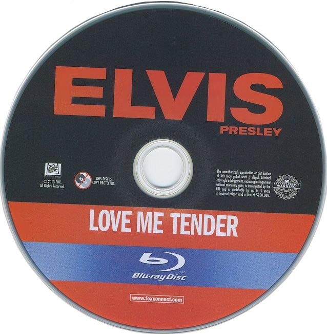 dvd cover Love Me Tender 1956 R1 Disc Dvd Cover