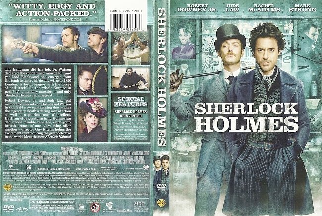 dvd cover Sherlock Holmes 2009 Dvd Cover