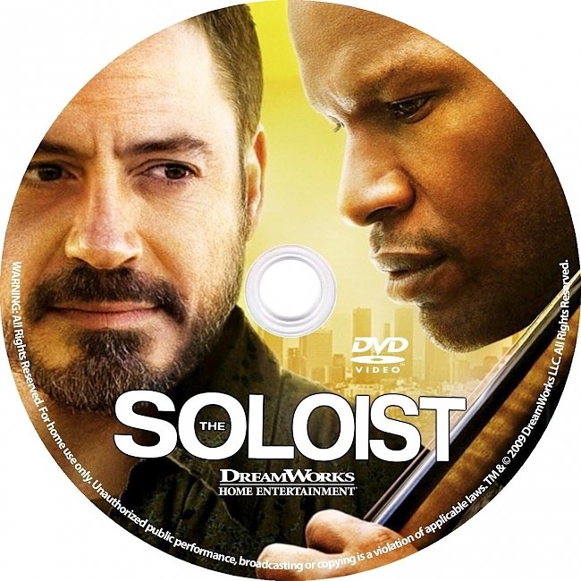dvd cover The Soloist 2009 R1 Disc Dvd Cover