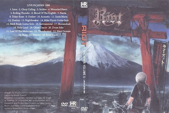 dvd cover Riot - Archives Volume 5- 1992-2005 2020 Dvd Cover