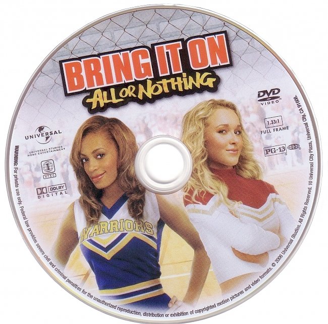 dvd cover Bring It On All Or Nothing 2006 R1 Disc Dvd Cover