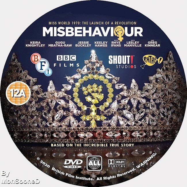 dvd cover Misbehaviour 2020 Dvd Disc Dvd Cover