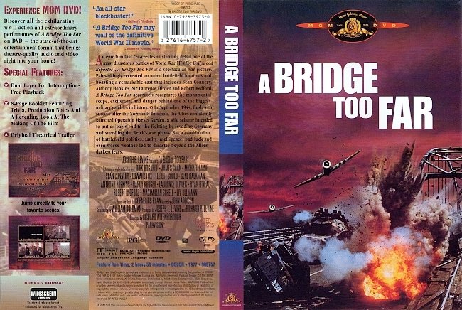 dvd cover A Bridge Too Far 1977 Dvd Cover