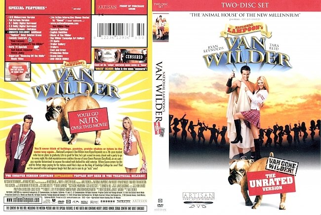 dvd cover National Lampoons Van Wilder - Unrated 2002 Dvd Cover