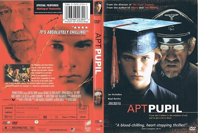 dvd cover Apt Pupil 1998 Dvd Cover