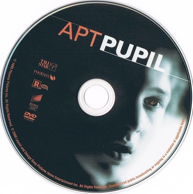 dvd cover Apt Pupil 1998 R1 Disc Dvd Cover