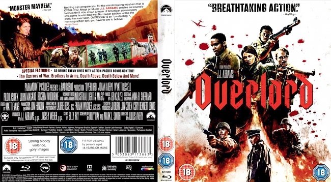 dvd cover Overlord 2018 Dvd Cover