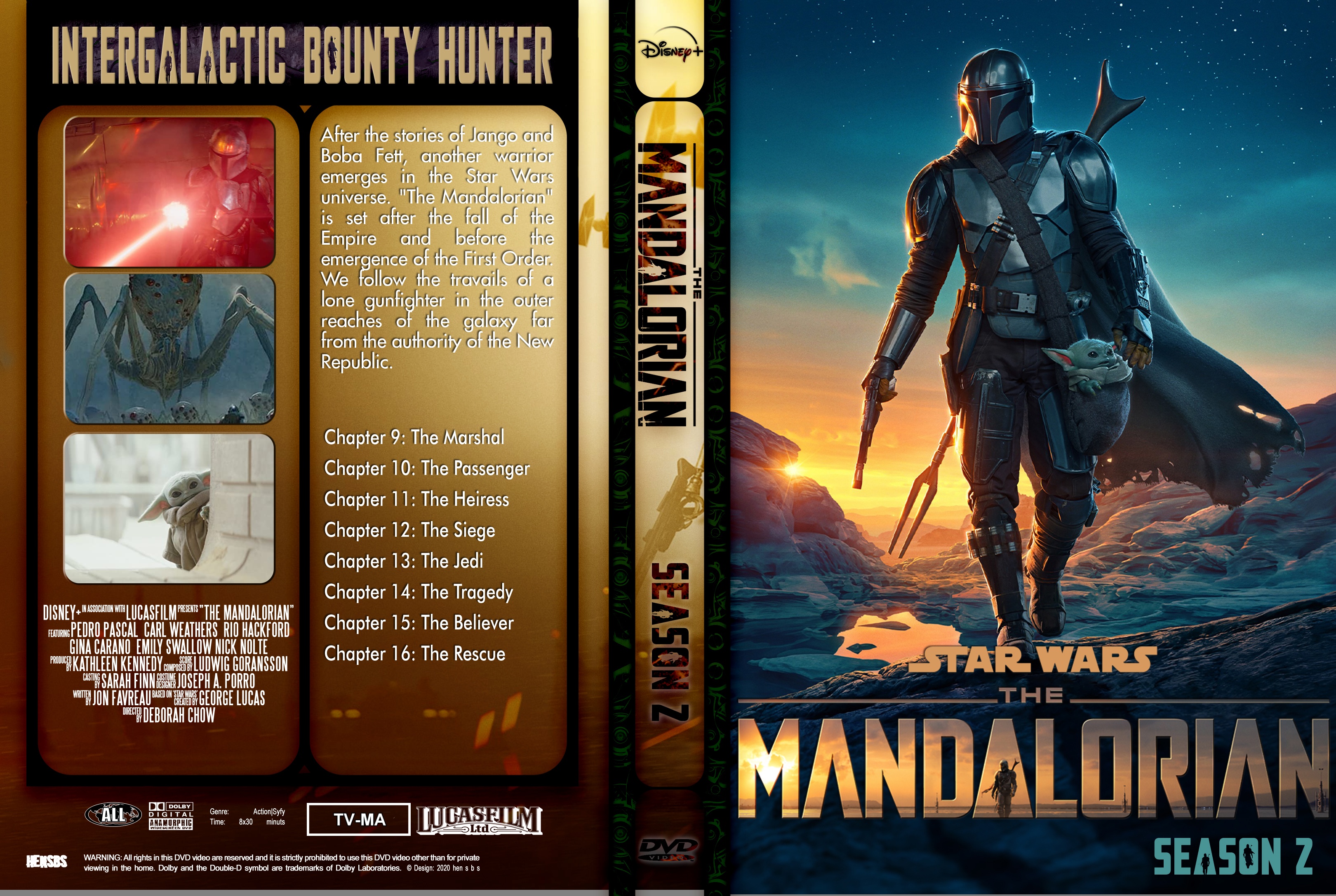 The Mandalorian Complete Season 2 Dvd Cover Dvd Covers And Labels