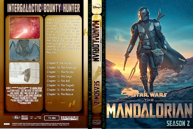 dvd cover The Mandalorian Complete Season 2 Dvd Cover