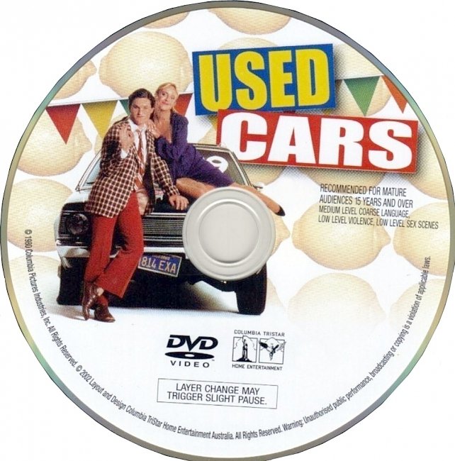 dvd cover Used Cars 1980 R1 Disc Dvd Cover