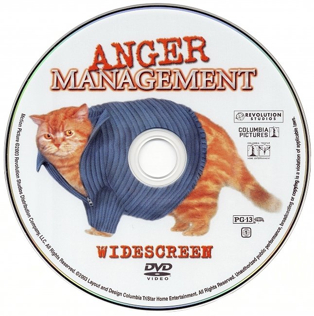 dvd cover Anger Management 2003 R1 Disc Dvd Cover