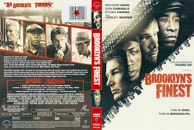dvd cover Brooklyn's Finest 2009 R1 Dvd Cover