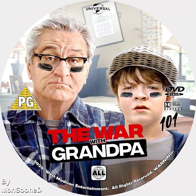 dvd cover The War With Grandpa 2020 Dvd Disc Dvd Cover
