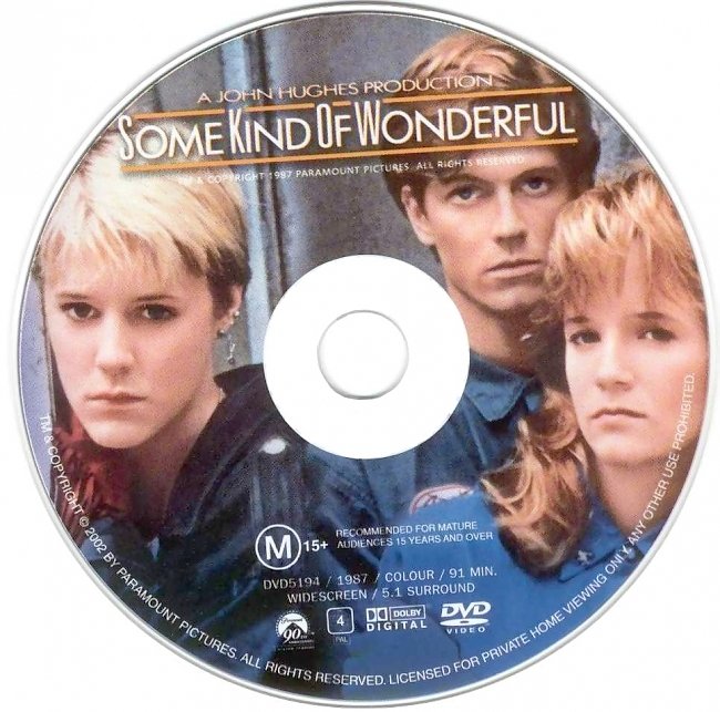 dvd cover Some Kind Of Wonderful 1987 Disc Label Dvd Cover