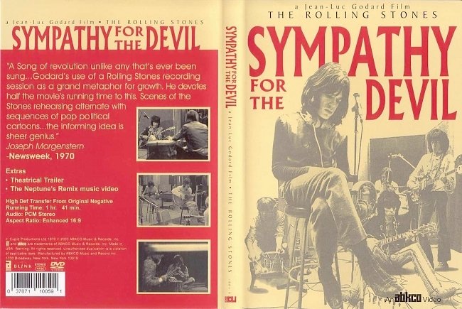 dvd cover The Rolling Stones - Sympathy For The Devil 1968 Dvd Cover