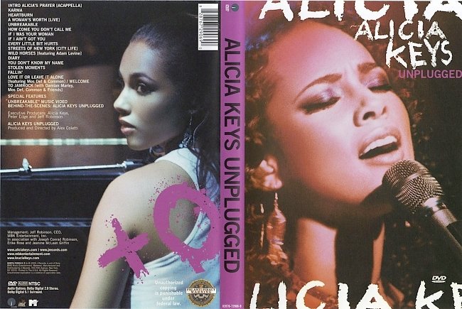 dvd cover Alicia Keys - MTV Unplugged 2005 Dvd Cover