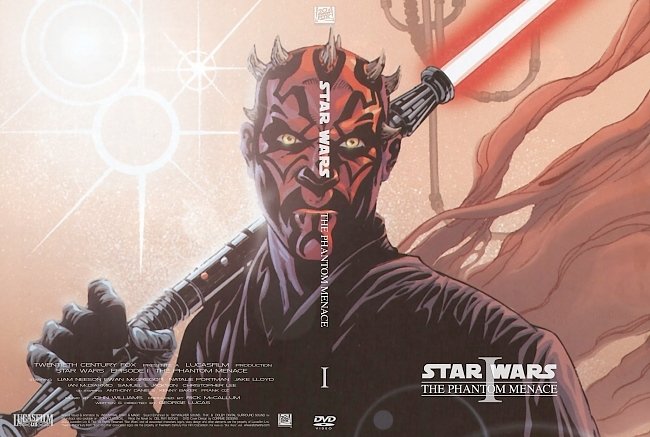 dvd cover Star Wars - Episode 1 The Phantom Menace 1999 Dvd Cover