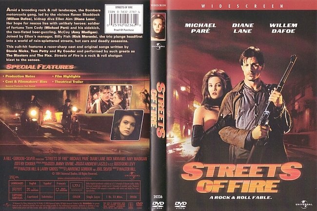 dvd cover Streets Of Fire 1984 R1 Dvd Cover