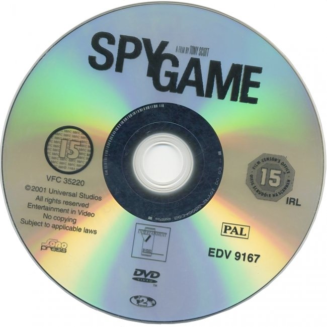 dvd cover Spy Game 2001 R2 Disc Dvd Cover
