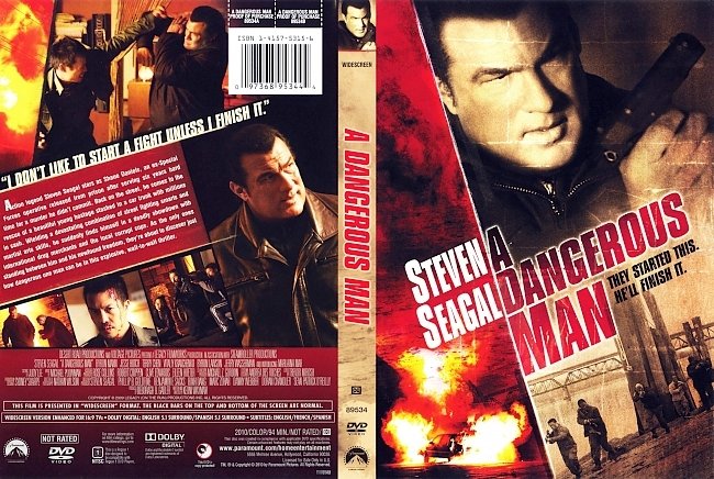 dvd cover A Dangerous Man 2009 Dvd Cover